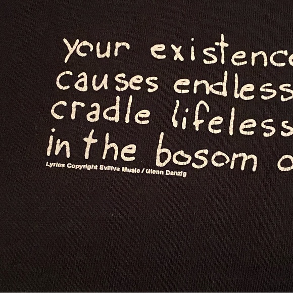 SOLD 🚫 Danzig Samhain Initium 2006 Black Dream Hoodie - Picture 7 of 7